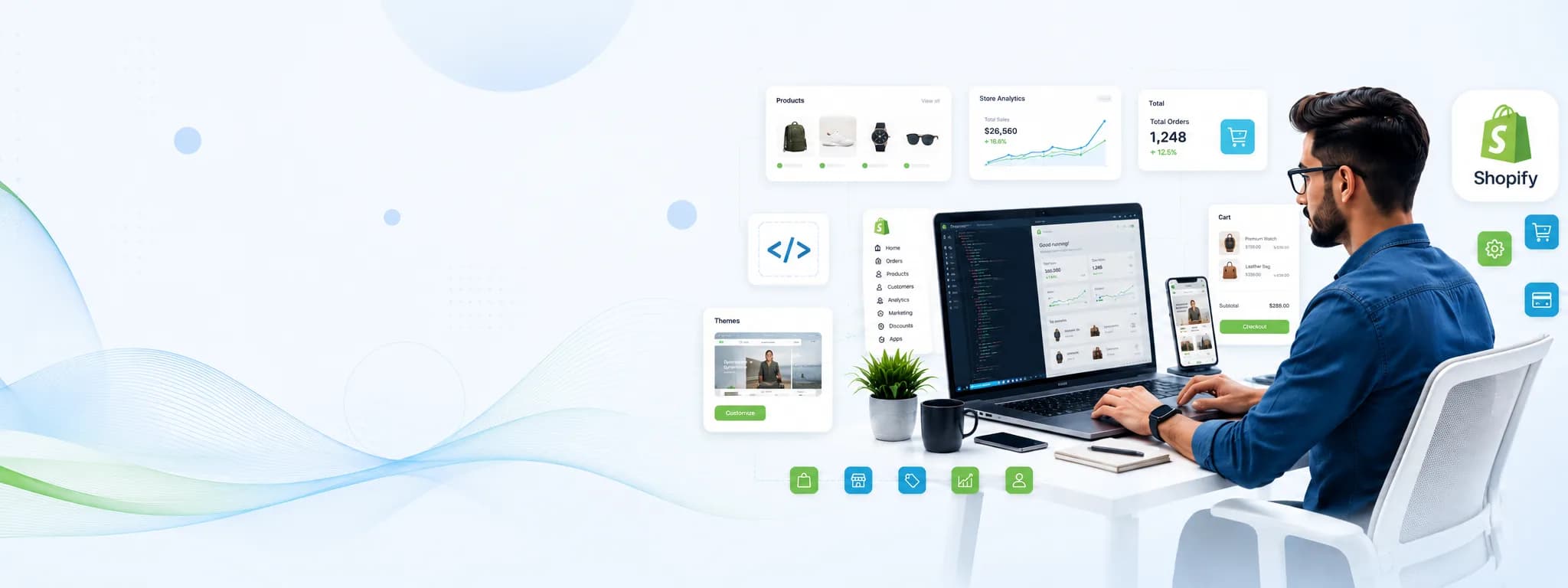 Svaapta Shopify benner website